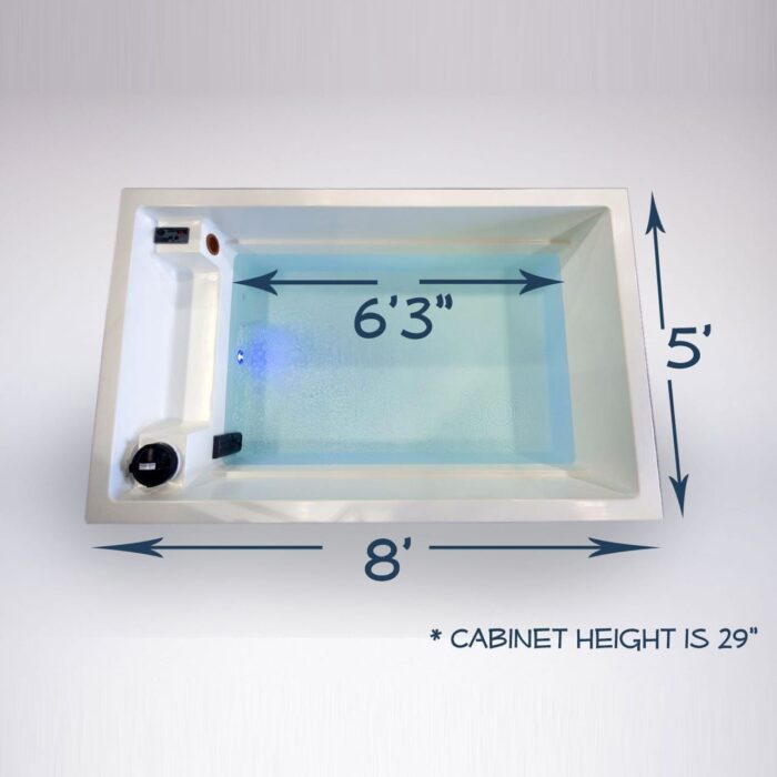 personal float tank dimensions