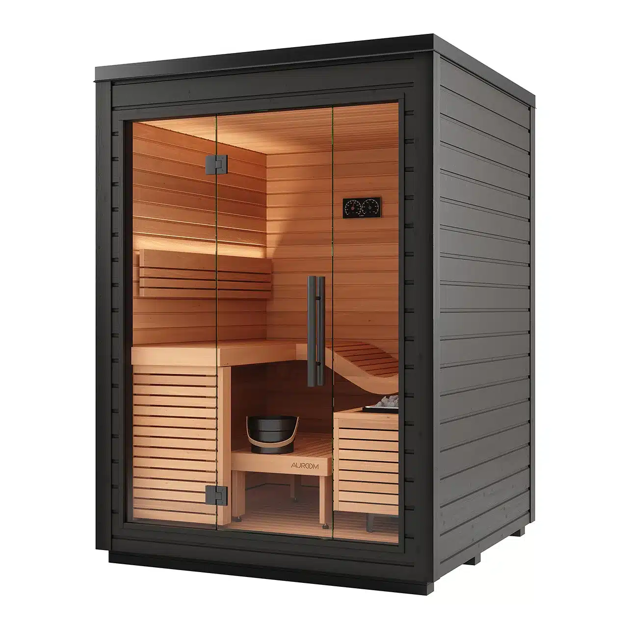 Auroom Aura 2-person outdoor sauna cabin Kit
