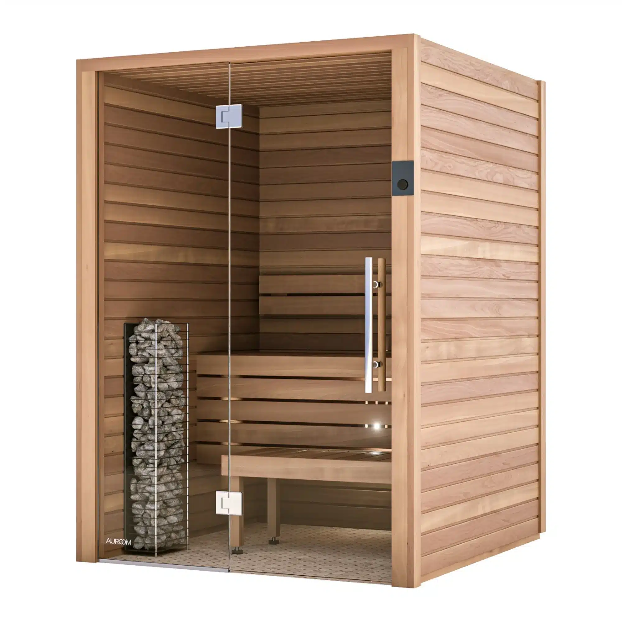 Auroom Cala Glass indoor sauna cabin Kit with Glass Front