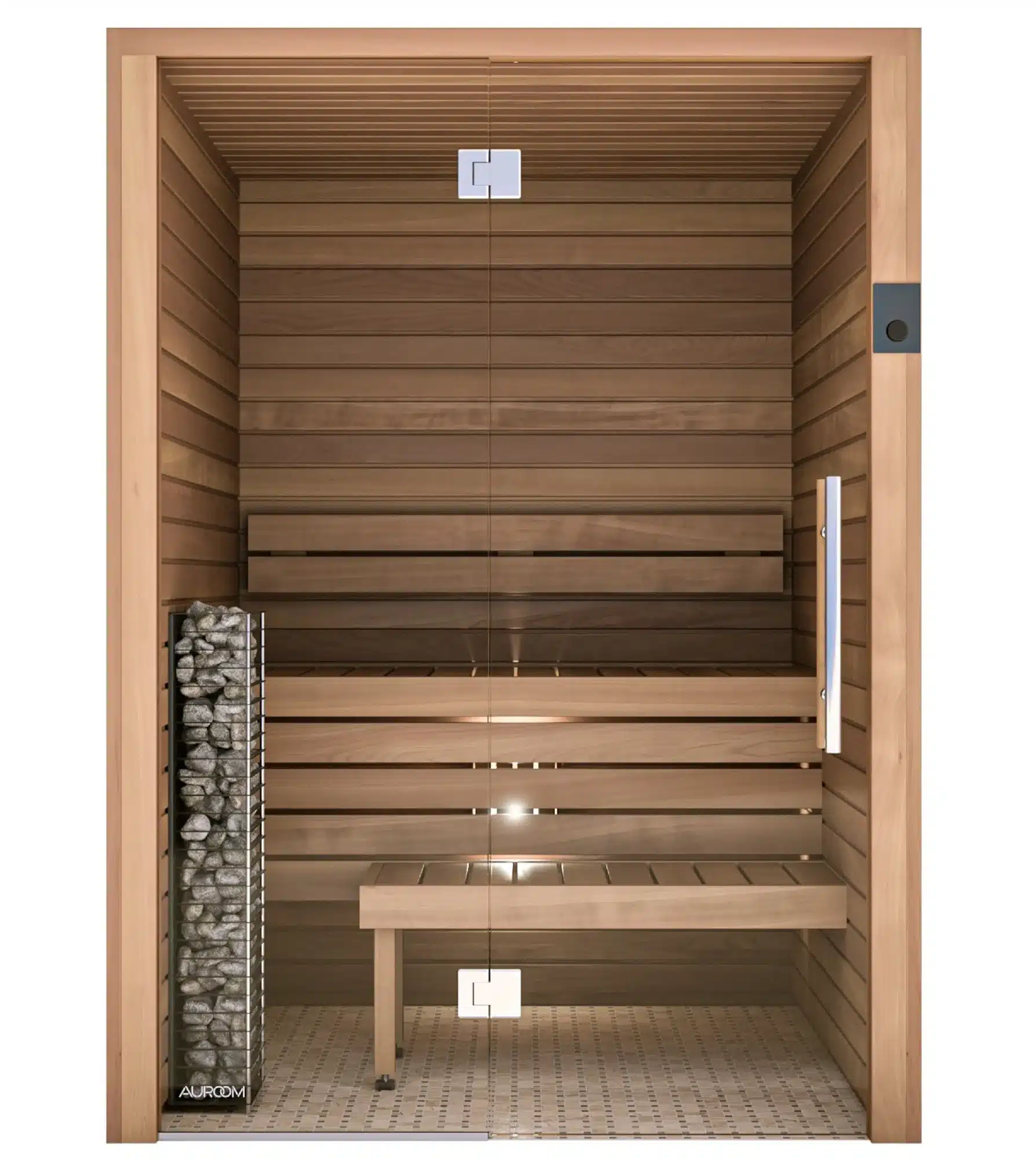 Cala Glass 12 Auroom Cala Glass indoor sauna cabin Kit with Glass Front