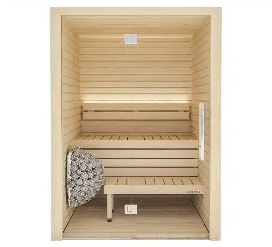 Cala Glass 5 Auroom Cala Glass indoor sauna cabin Kit with Glass Front