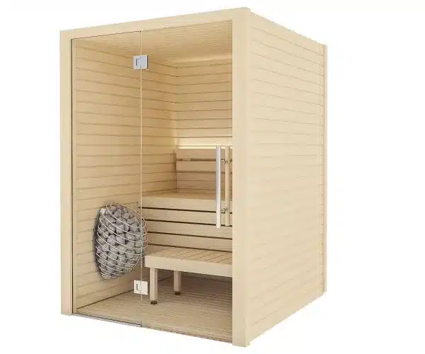 Cala Glass 7 Auroom Cala Glass indoor sauna cabin Kit with Glass Front