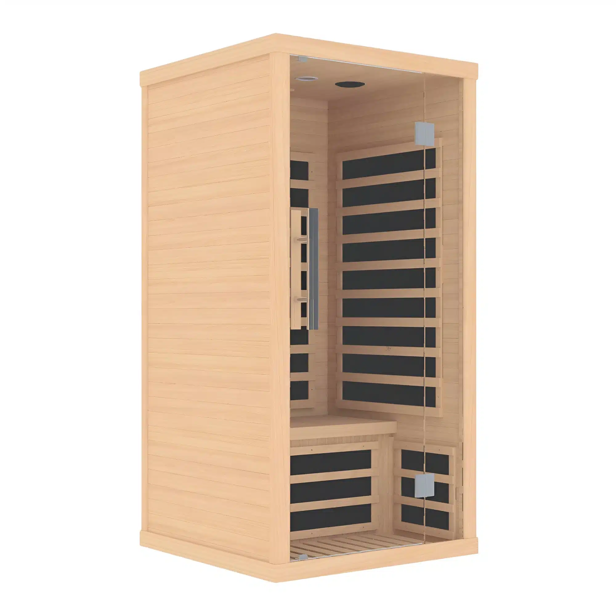FINSAUNA Fiera IR 100 sauna, front angle