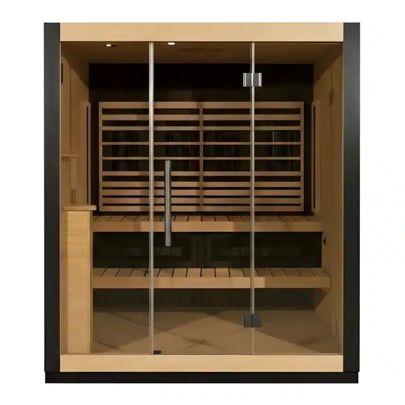 FINSAUNA Radia IR 300 sauna, front view
