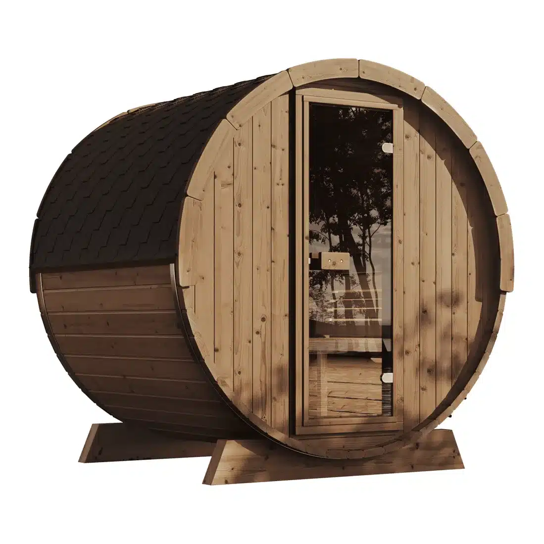 FINSAUNA Reviva 600 6-person barrel sauna