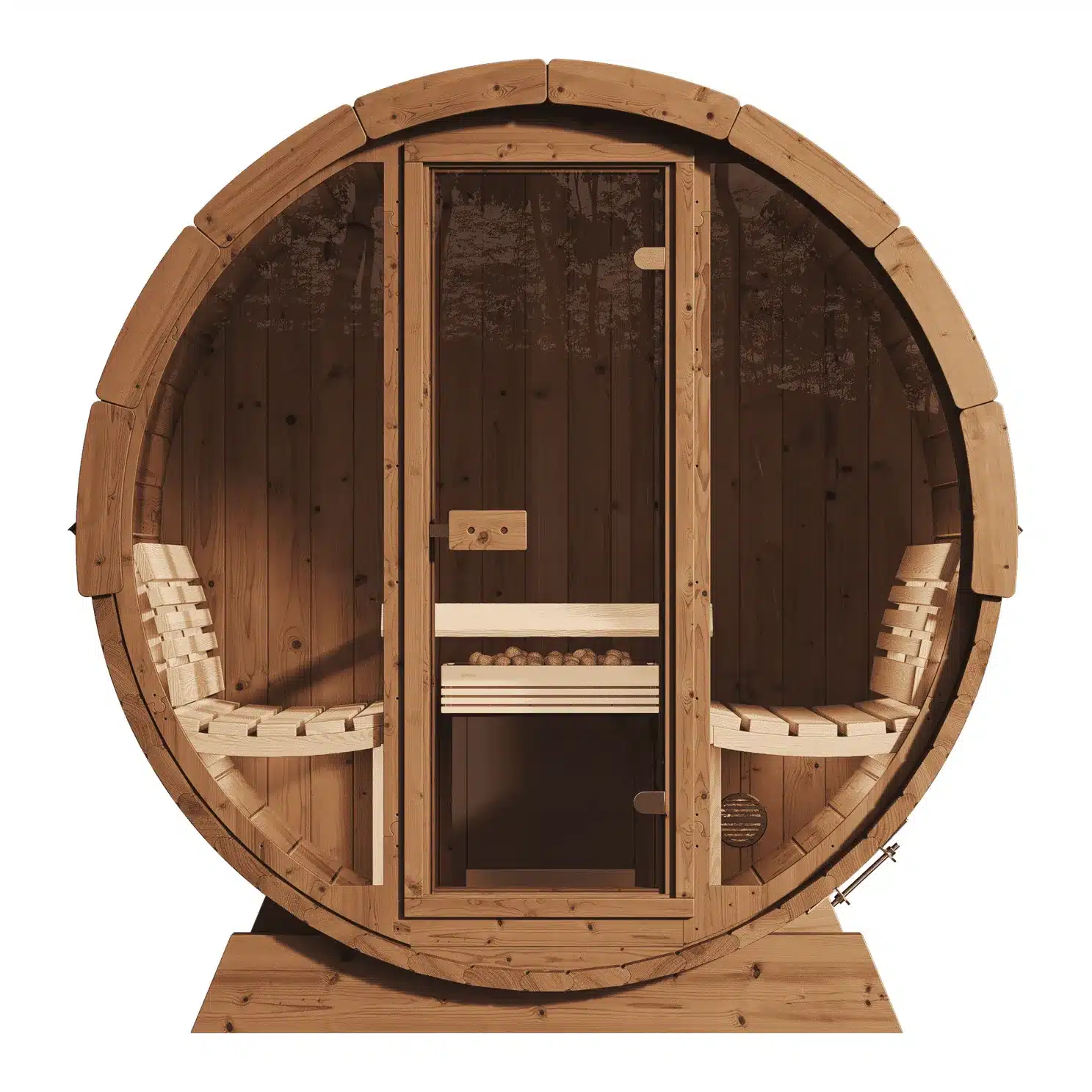 FINSAUNA Reviva 600GF 6-person barrel sauna