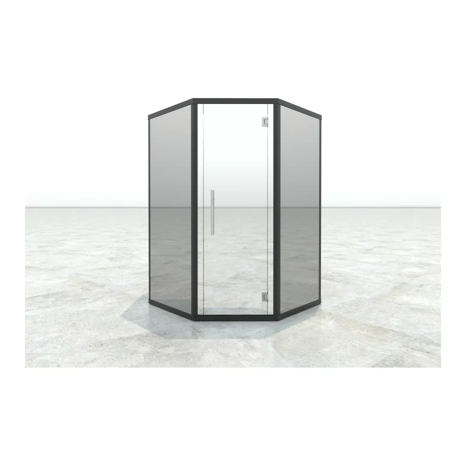 Haljas Hele Glass Single Luxury 7-person Mirrored Glass outdoor sauna