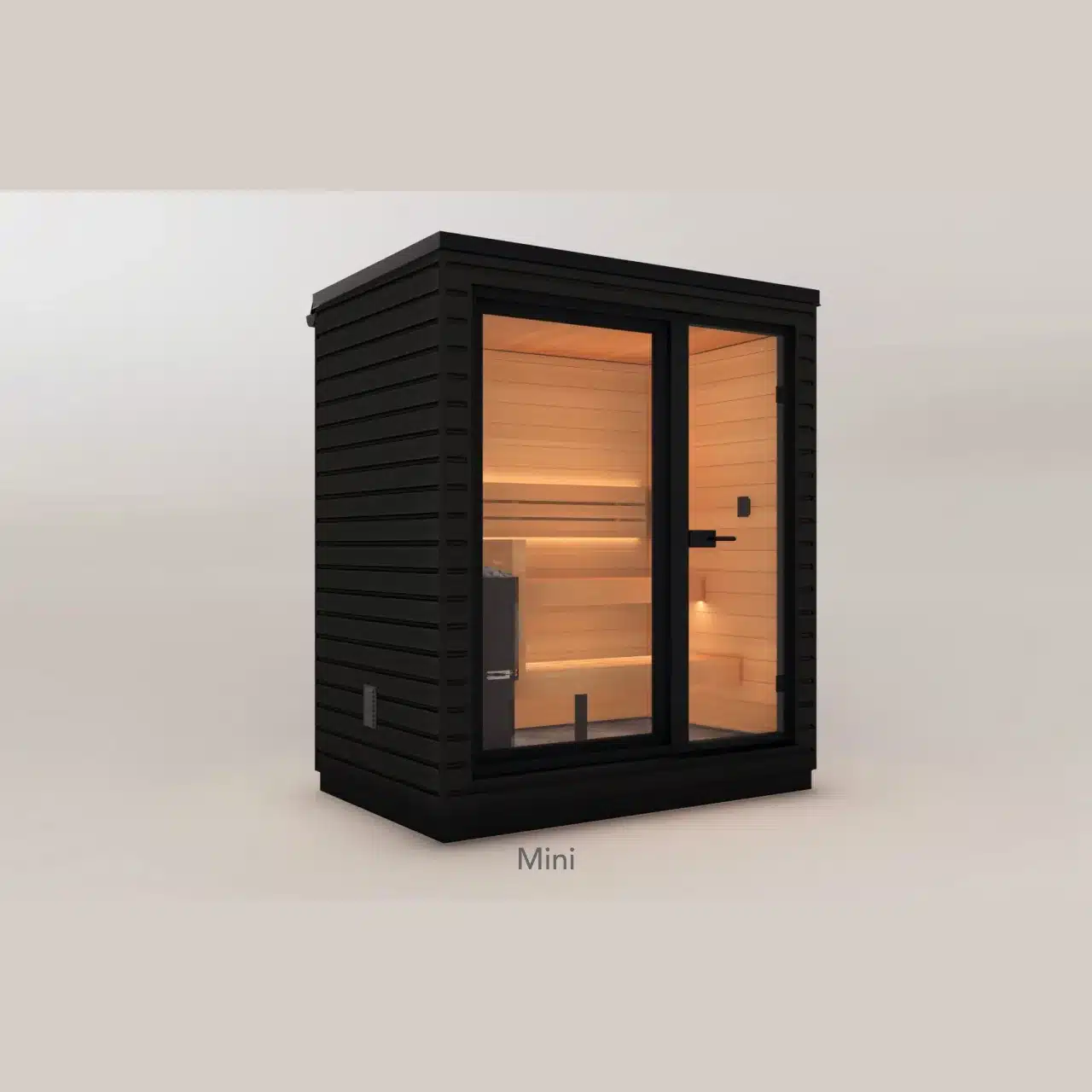 Saunum AirCube Mini 2-person outdoor cube sauna