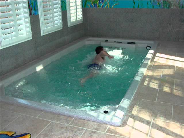 indoor swim spa